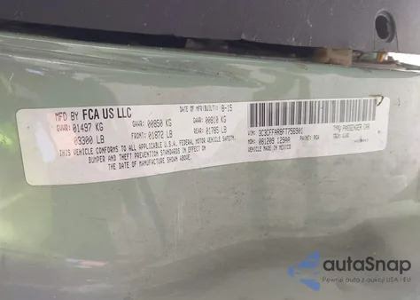 2015 Fiat 500 Pop z USA, uszkodzony, nr VIN 3C3CFFAR8FT756901